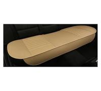 QZQXEMEDQ Set Coprisedili Auto Per Cuscini Protecto PU Leather Pad Mat Chair Cushion Car Seat Front Cover Supporto Traspirante(1 Rear Beige)