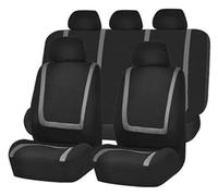 QZQXEMEDQ Set Coprisedili Auto Per Dodge Per Caliber Per Caravan Per Journey Per Ram 1500 Cuscino Supporto Seggiolino Auto Cuscini Coprisedili(9pcs Set Gray)