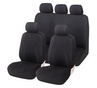 QZQXEMEDQ Set Coprisedili Auto Per Duster Car Con Supporto Laterale 5 Posti Fodera Protettiva Cuscino(Black Full Set)