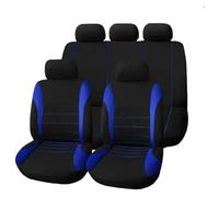 QZQXEMEDQ Set Coprisedili Auto Per Fiat Per 500x Per Palio Per Panda Per Tempra Seggiolino Auto Posteriore Cuscino Cani Supporto Coprisedile Protettivo(Blue)