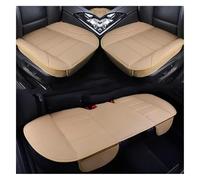 QZQXEMEDQ Set Coprisedili Auto Per Maggior Parte SUV Berline Porte Cuscino Supporto Sedile Auto Protezione Protettiva Singolo Senza Schienale Pelle PU(1 sets Beige)