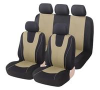 QZQXEMEDQ Set Coprisedili Auto Per Mondeo 4 Coprisedile Auto Coprisedile Protettivo Accessori Impermeabile(Beige Full Set)