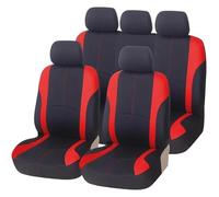 QZQXEMEDQ Set Coprisedili Auto Per Suzuki Con Supporto Laterale Compatibile 5 Posti Fodera Protettiva Seggiolino Auto(Red Full Set)