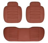 QZQXEMEDQ Set Coprisedili Auto Per VW Per Polo Per Atlas Per Jetta Per Bora Per Sharan Coprisedile Auto Pelle PU Supporto Cuscino Protettivo(Brown 5 Seat)