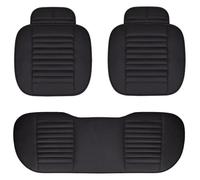 QZQXEMEDQ Set Coprisedili Auto Per VW Per Polo Per Atlas Per Jetta Per Bora Per Sharan Coprisedile Auto Pelle PU Supporto Cuscino Protettivo(Black 5 Seat)