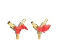 QZROPXOH Adattatore for Raccordo for Tubo Flessibile a Tre Vie in Ottone con Attacco a Y, valvola a Sfera di intercettazione, for Carburante, Gas, Acqua, Olio e Aria, 1 Pezzo(8mm)
