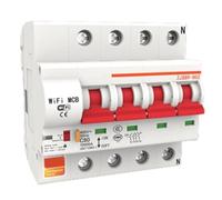 QZROPXOH Interruttore Automatico WiFi App Controllo Wireless Home Controllo vocale 4P 16A-125A Protezione da cortocircuito/sovraccarico(4P 125A)