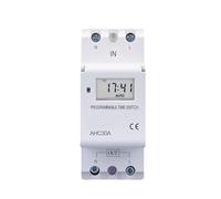 QZROPXOH Tipo DIN Rail 2 Fili Settimanale 7 Giorni Programmabile Digitale Interruttore TEMPORIZZATORE Relè Controllo Timer AC 220V 230V 12V 24V 48V 16A(30A,48V AC DC)