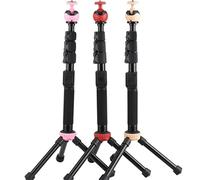 QZSD-Q148T mini treppiede da 43 pollici per cellulare monopiede selfie stick bluetooth e mini treppiede con morsetto per telefono (rosso)