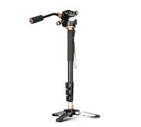 QZSD-Q158 - Treppiede monopiede per supporto idraulico per fotocamera SLR con supporto per testa a sfera panoramica