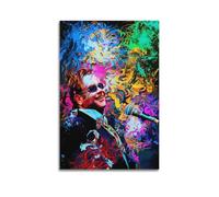 QZXV Elton John Rock N Roll - Tela artistica da parete per soggiorno, camera da letto, 50 x 75 cm, senza cornice