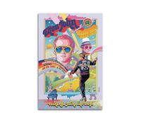 QZXV Elton John Rock N Roll - Tela artistica da parete per soggiorno, camera da letto, 50 x 75 cm, senza cornice