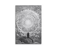 QZXV The Empyrean, Dante's The Divine Comedy di Gustave Dore, poster artistico da parete su tela, decorazione artistica da parete per soggiorno, camera da letto, 40 x 60 cm, senza cornice