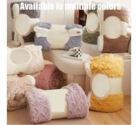 QZYGWCS Blanket, Fleece Blanket Throw for Sofa and Bed, Fuzzy Soft Warm Cozy Fluffy Wool for Chair, Couch, Travel(Pink,100 * 150cm)