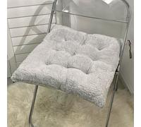 QZYGWCS Cuscino For Sedia In Peluche Spesso, Cuscini For Con Lacci, For Antiscivolo, Sgabello Rialzato For Ufficio, Casa, Bar(Gray,45 * 45cm)