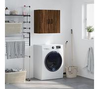 QZZCED Armadio galleggiante da parete con 2 ripiani, in legno di ingegneria per decorazione e stoccaggio, mobile da montaggio a parete con superficie liscia, ampio spazio per organizzare