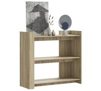 QZZCED Console di ingresso con ripiani in legno, tavolo da corridoio con ampio spazio per la decorazione della casa, mobile d'ingresso con superficie liscia e struttura
