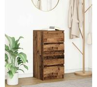 QZZCED Credenza in legno vecchia credenza di stoccaggio ampia, mobile ausiliario stabile per organizzazione della casa, 37,5 x 35 x 76 cm legno lavorato