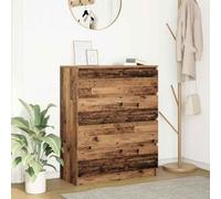 QZZCED Credenza in legno vecchia credenza di stoccaggio con struttura robusta e ampio spazio 80 x 35 x 99 cm Legno di ingegneria