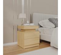 QZZCED Elegante comodino in legno compensato con ampio spazio per camera da letto, mobile per letto stabile e facile da pulire per organizzare libri e controlli remoti