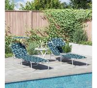 QZZCED Lettino da esterno pieghevole con schienale regolabile e struttura in acciaio sostenibile per giardino o terrazza | Design moderno e pieghevole per spazi esterni | Montaggio