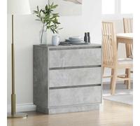 QZZCED Mobile da notte moderno con luce LED integrata e ampio cassetto, mobile da camera elegante con design rettangolare e struttura in legno resistente