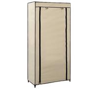 QZZCED Organizer per scarpe a 5 livelli con custodia non tessuta, armadio pieghevole per 10 paia, struttura leggera e facile da spostare, copertura con cerniera antipolvere