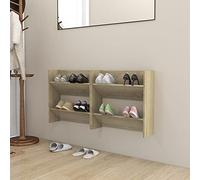 QZZCED Organizer per scarpe da parete con 2 ripiani basculanti, armadio per risparmiare spazio e mantenere l'entrata ordinata, design semplice e facile da pulire per scarpe, stivali