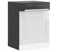 QZZCED Pannello lavastoviglie Porto Legno compensato bianco lucido, materiale stabile e durevole, resistente all'umidità e alla deformazione, superficie liscia facile da pulire, design