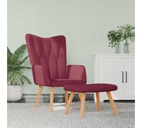 QZZCED Poltrona Relax con poggiapiedi in tessuto rosso rosso rosso poltrona relax moderna con struttura stabile e confortevole imbottitura