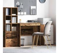 QZZCED Scrivania in legno vecchio, 80 x 50 x 76 cm, moderna e funzionale, per ufficio o casa, superficie liscia, ideale per scrivere e utilizzare laptop, costruzione