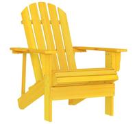 QZZCED Sedia da giardino Adirondack in legno massello di abete giallo, struttura robusta e stabile per esterni, design ergonomico per il massimo comfort, resistente