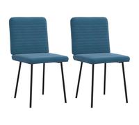 QZZCED Sedie da sala da pranzo 2 pezzi in velluto blu sedie da pranzo con struttura robusta e comoda seduta per la casa