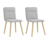 QZZCED Sedie da Sala da Pranzo 2 pz Tessuto Grigio Nube Sedie da Sala da Pranzo Eleganti e Comode con Struttura Resistente per la Casa