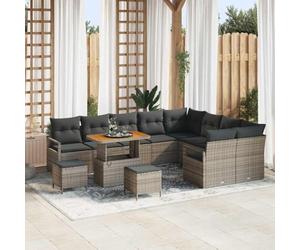 QZZCED Set da pranzo rettangolare per esterno in polyrattan sintetico, resistente ai raggi UV e materiali durevoli per terrazza o balcone, sedili ampi con limite di 110