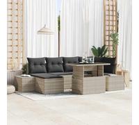 QZZCED Set di divani da giardino con cuscini in polyrattan, mobili da esterno con deposito integrato e tavolo, design moderno per terrazza o patio **Analisi dei requisiti