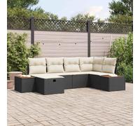 QZZCED Set di divani modulari da giardino in polyrattan moderno, 55 x 62 x 69 cm, per patio, terrazza, balcone, resistente alle intemperie, montaggio facile