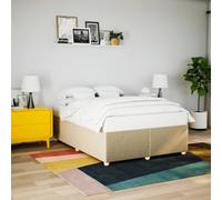 QZZCED Struttura per letto con doghe di supporto, base per letto con gambe stabili e tessuto in poliestere morbido e traspirante per camera da letto