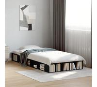 QZZCED Struttura per letto con stoccaggio, rete a doghe in legno di ingegneria per supporto e traspirabilità, base per letto con scomparti aperti, struttura