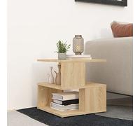 QZZCED Tavolino moderno con 2 ripiani, mobiletto per soggiorno e camera da letto, tavolino con superficie stabile, per bevande e libri, facile da pulire con panno