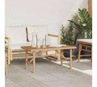 QZZCED Tavolino rettangolare in bambù con telaio solido e finitura opaca, superiore lucidato per decorazione e spazio, mobile ecologico e sostenibile per soggiorno