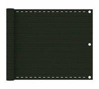 QZZCED Tenda da balcone in HDPE impermeabile con occhiello in alluminio, tessuto aperto traspirante per privacy e protezione UV, resistente alla muffa e al vento, con corda per facile