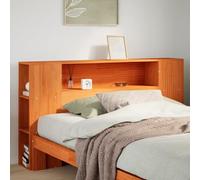 QZZCED Testiera per letto con 7 scomparti, struttura in legno di pino massiccio, design indipendente per risparmiare spazio in camera da letto, mobile in stile