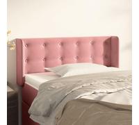 QZZCED Testiera per letto con orecchie classica in velluto morbido, gambe in legno robusto, altezza regolabile e supporto lombare, per camera da letto elegante