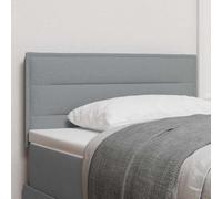 QZZCED Testiera rettangolare in tessuto con luci LED multicolore, montaggio a parete, design moderno per camera da letto, tappezzeria morbida in poliestere, illuminazione ambientale e funzionale,