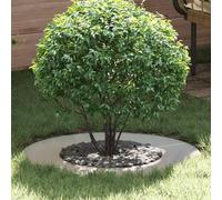 QZZCED Vaso rotondo in acciaio per esterni e interni, decorazione moderna per giardino e terrazza con struttura solida e strato protettivo UV, facile montaggio e design minimalistico