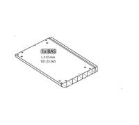 R 1XBAS L.312 mm x Armadio Spogliatoio Resina a 1 Posto in Kit con Serrat