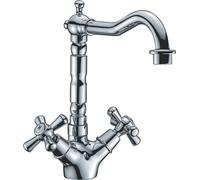 R.A. Miscelatore Cucina Rubinetto Doppio Comando Canna Alta Cromo 137 Sofia
