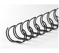 R & B 23rm190-SW spirali metalliche 23 anelli 19 mm, divisione 3/4 pollici, 2: 1, 50 pezzi, colore: nero