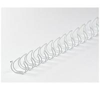 R & B 34rm64 WS metalliche WireBind 34 Anelli 6.4 mm, 1/4 pollici, 3: 1 Divisione, 100 pezzi, bianco